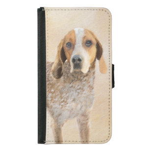 American English Coonhound Painting - Dog Art Samsung Galaxy S5 Wallet Case