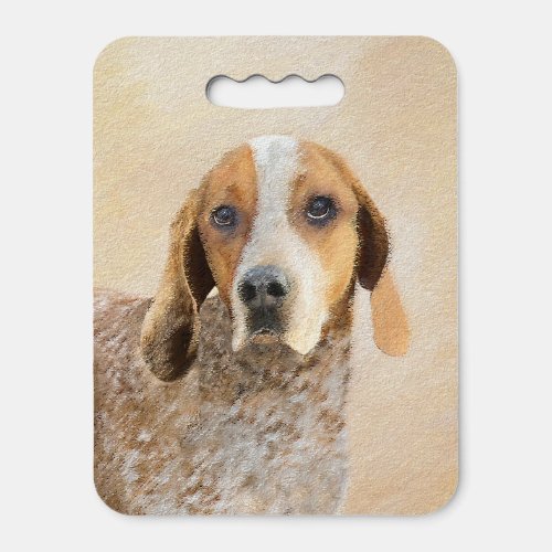 American English Coonhound Painting _ Dog Art Seat Cushion