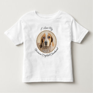 American English Coonhound Painting - Dog Art Toddler T-shirt