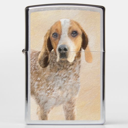 American English Coonhound Painting _ Dog Art Zippo Lighter