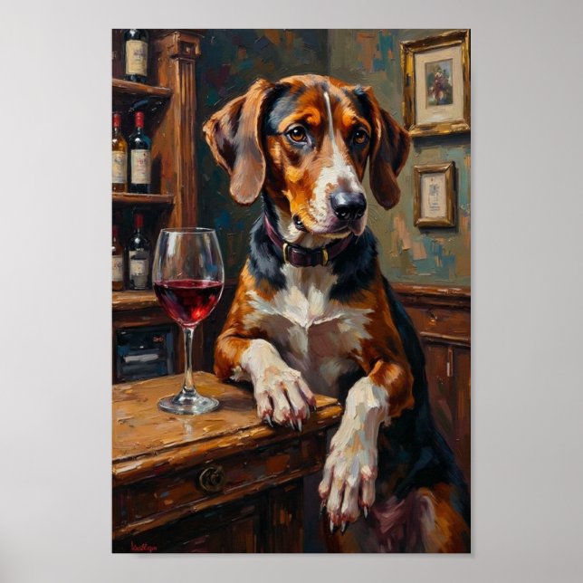 American English Foxhound Bar Scene Poster (Front)