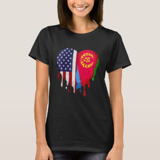 American Eritrean Heritage Month Eritrea Flag Hear T-Shirt