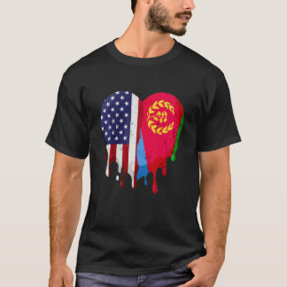 American Eritrean Heritage Month Eritrea Flag Hear T-Shirt