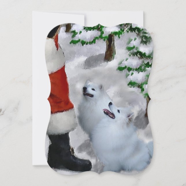 American Eskimo Christmas Cards (Front)