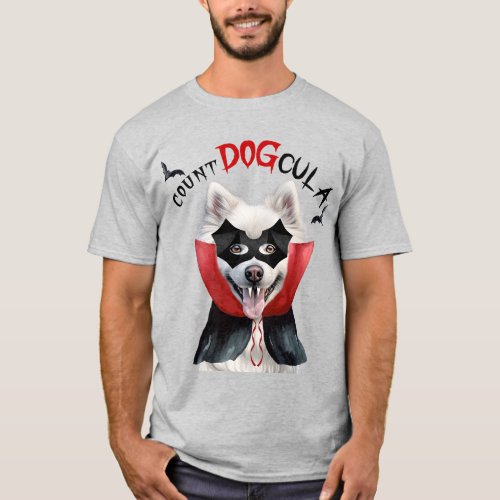 American Eskimo Count DOGcula Funny Dog Lover T_Shirt