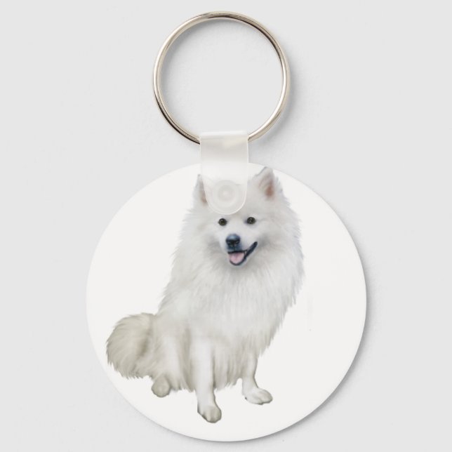 American Eskimo Dog (A) Keychain (Front)