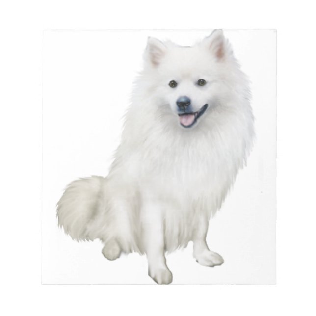 American Eskimo Dog (A) Notepad (Front)