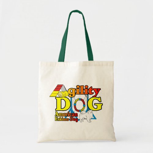American Eskimo Dog Agility Gifts Tote Bag