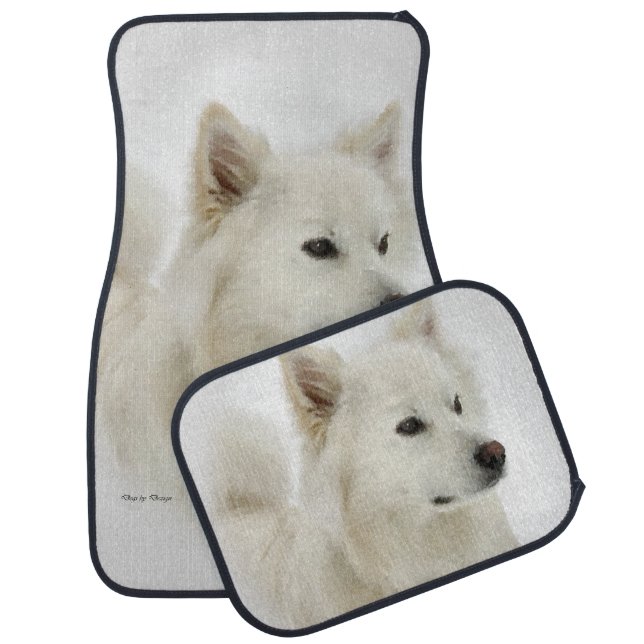 American Eskimo Dog Art Car Mat (Set)