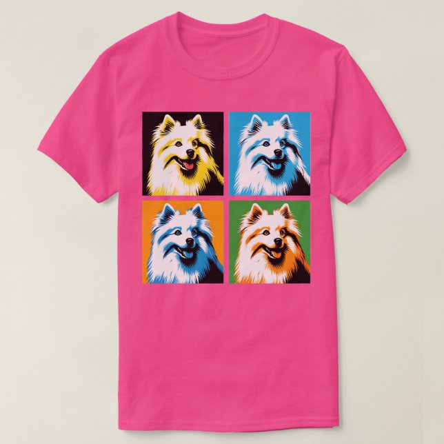 American Eskimo Dog Art Dog Lovers T-Shirt (Design Front)
