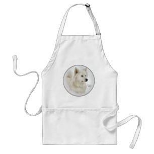 American Eskimo Dog Art Gifts Adult Apron