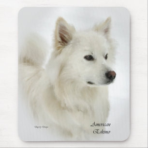 American Eskimo Dog Art Gifts Mouse Pad