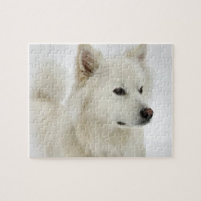 American Eskimo Dog Art Jigsaw Puzzle (Horizontal)