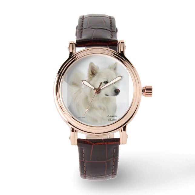 American Eskimo Dog Art Watch (Front)