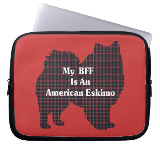 American Eskimo Dog BFF Laptop Sleeve