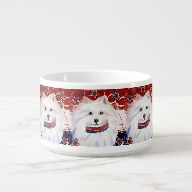 American Eskimo Dog  Bowl (Center)