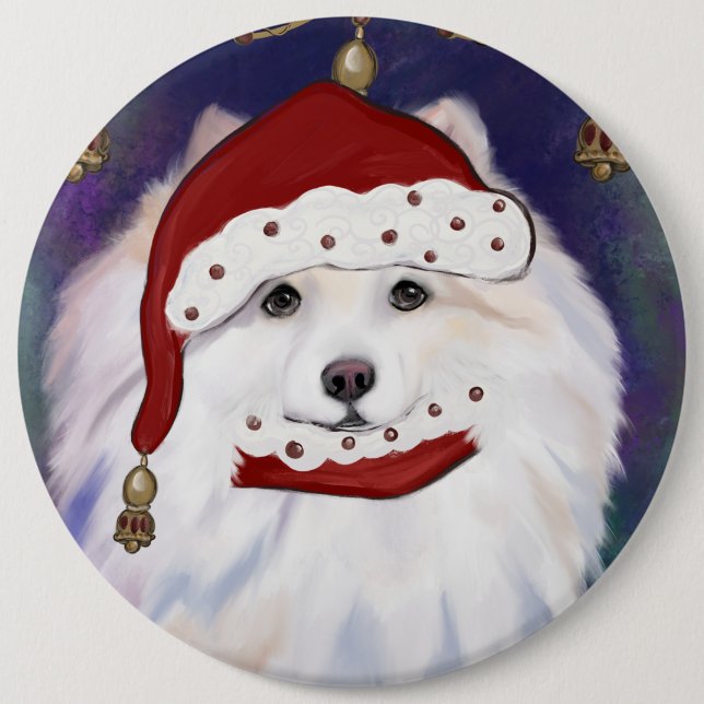 American Eskimo Dog Button (Front)