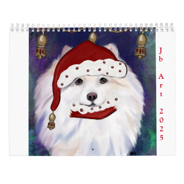 AMERICAN ESKIMO DOG CALENDAR (Back)