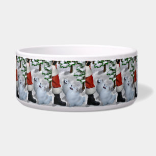 American Eskimo Dog Christmas  Bowl