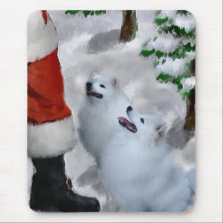 American Eskimo Dog Christmas Gifts Mouse Pad