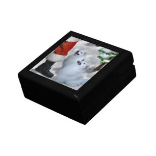 American Eskimo Dog Christmas Jewelry Box