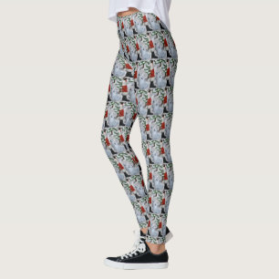 American Eskimo Dog Christmas Leggings