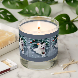 American Eskimo Dog Christmas Scented Candle