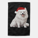 American Eskimo Dog Christmas Tree Dog Puppy Water Garden Flag