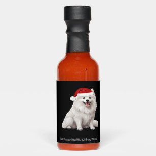 American Eskimo Dog Christmas Tree Dog Puppy Water Hot Sauces