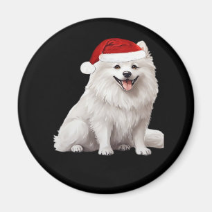 American Eskimo Dog Christmas Tree Dog Puppy Water Magnet