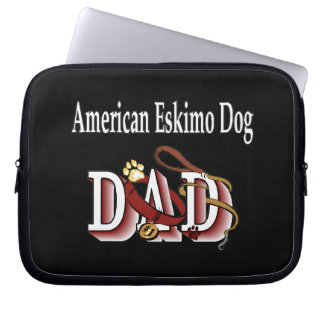 American Eskimo Dog DAD Laptop Sleeve