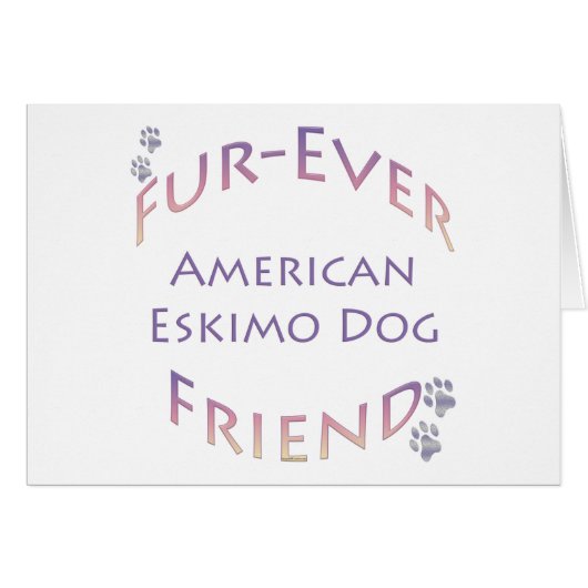American Eskimo Dog Furever Cards (Front Horizontal)