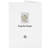 American Eskimo Dog Gifts Cards (Back)