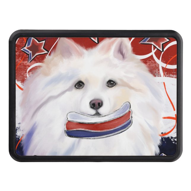 American Eskimo Dog  Hitch Cover (Front)