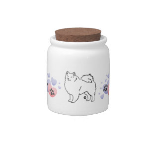 American Eskimo Dog Love Candy Jar