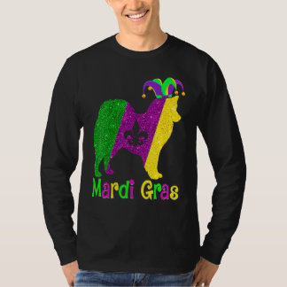American Eskimo Dog Lover Mardi Gras Carnival Jest T-Shirt