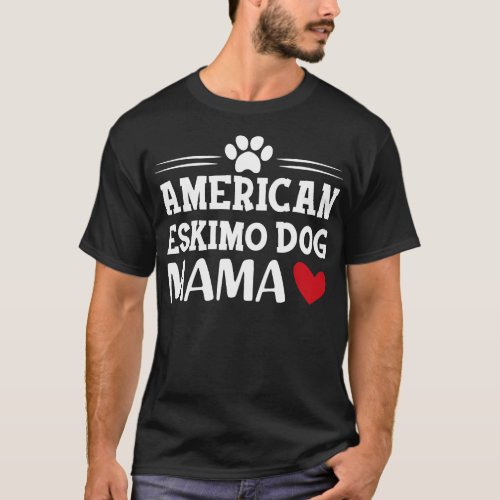 American Eskimo dog mama T_Shirt