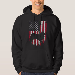 American Eskimo Dog Mom & Dad Patriotic  4th Of Ju Hoodie