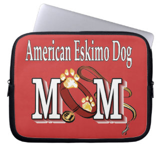 American Eskimo Dog MOM Laptop Sleeve