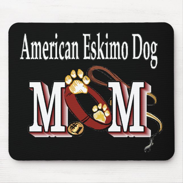 American Eskimo Dog MOM Mouse Pad (Front)