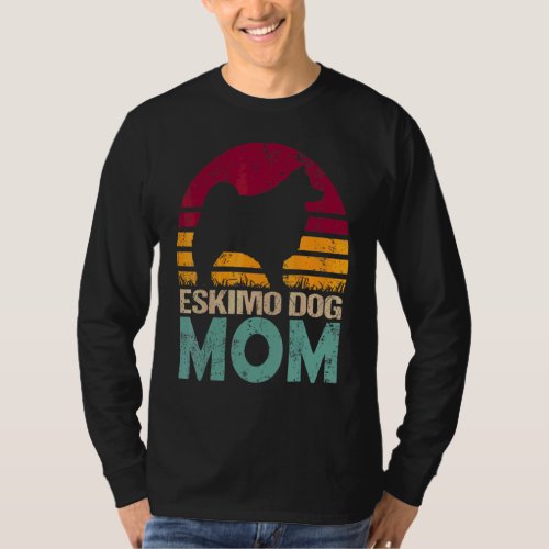 American Eskimo Dog Mom Vintage Happy Mothers Day T_Shirt