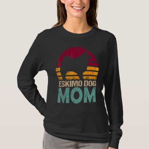 American Eskimo Dog Mom Vintage Happy Mothers Day T_Shirt