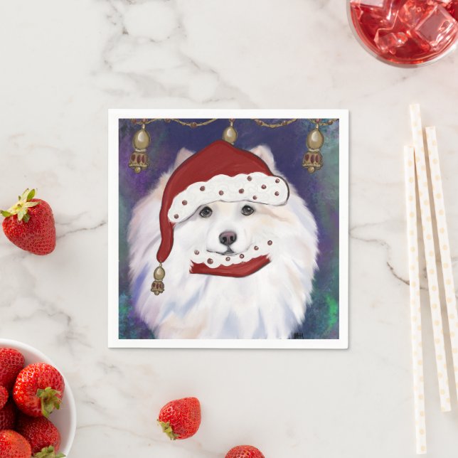 American Eskimo Dog Napkins (Insitu)