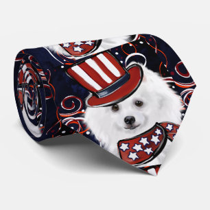 American Eskimo Dog Neck Tie