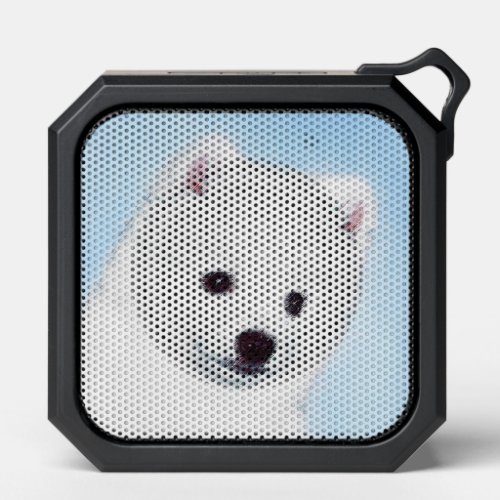 American Eskimo Dog Painting _ Original Dog Art Bluetooth Speaker