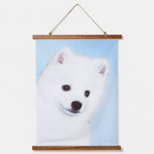 American Eskimo Dog Painting - Original Dog Art Hanging Tapestry