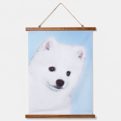 American Eskimo Dog Painting _ Original Dog Art Hanging Tapestry