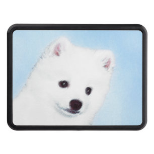 American Eskimo Dog Painting - Original Dog Art Hitch Cover
