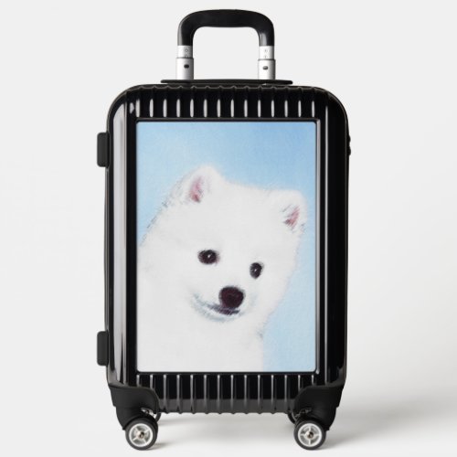 American Eskimo Dog Painting _ Original Dog Art Luggage