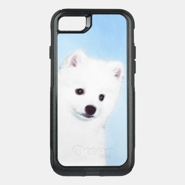 American Eskimo Dog Painting - Original Dog Art Otterbox iPhone Case (Back)
